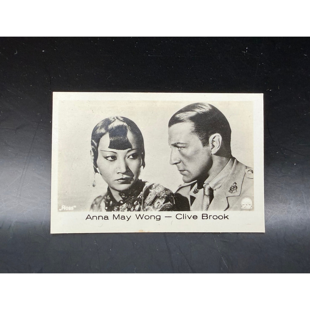 1930s Ramses Film Fotos Clive Brook Anna May Wong Tobacco Card Shanghai Express, Piccadilly, Thief of Bagdad, Toll of the Sea, Fashion Icon!