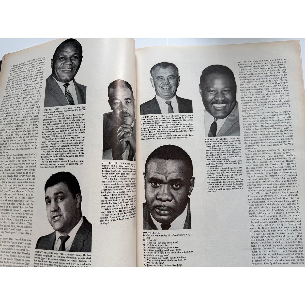 1966 Esquire Floyd Patterson Cassius Clay Magazine, The Greatest Muhammad Ali Boxing, Heavyweight Champ