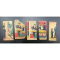 5 - 1920s The Kid Partial Strip Cards Charlie Chaplin, Hollywood Charles Chaplin, Modern Times, Gold Rush, Pay Day, A Dogs Life, Limelight