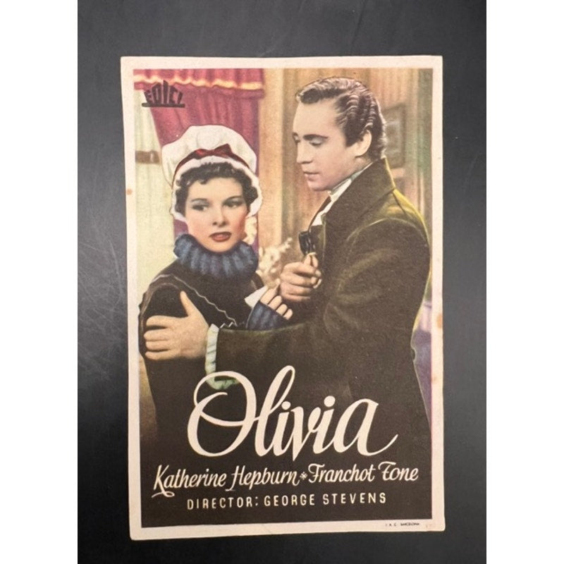 1937 Spanish Katherine Hepburn Movie Herald Handbill Quality Street Hollywood