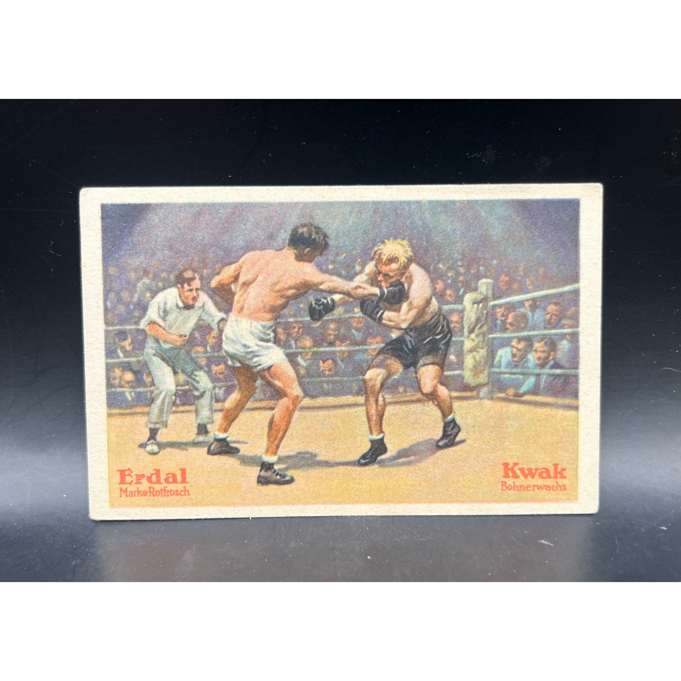 1928 Erdal Kwak Paulino Uzcudun Hans Breitenstrater Boxing Card Blond Hans