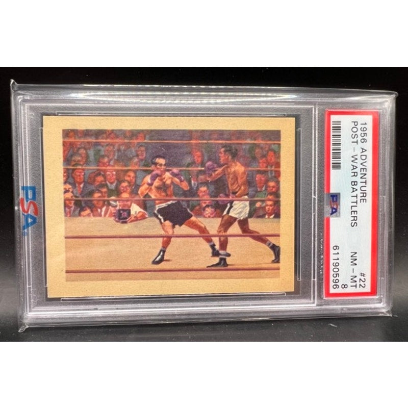 1956 Adventure Sugar Ray Robinson PSA 8, Centered Number 22 Boxing Champ HOF Fighter Greatest, Boxing Legend