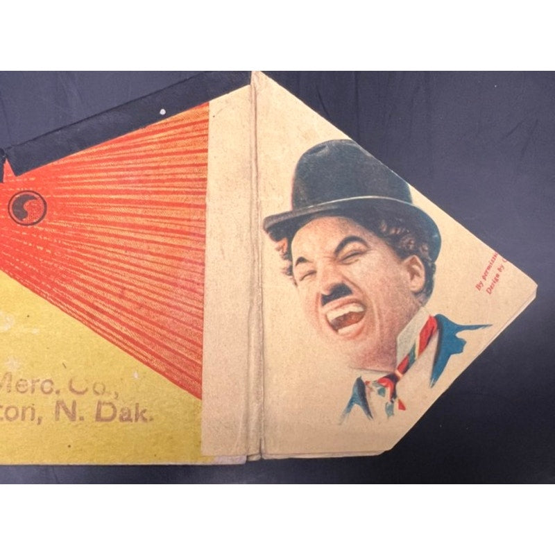 RARE 1914 Home Brand Pure Food Products Charlie Chaplin Bang Gun Pop Gun Charles Chaplin, The Kid, Gold Rush, City Lights