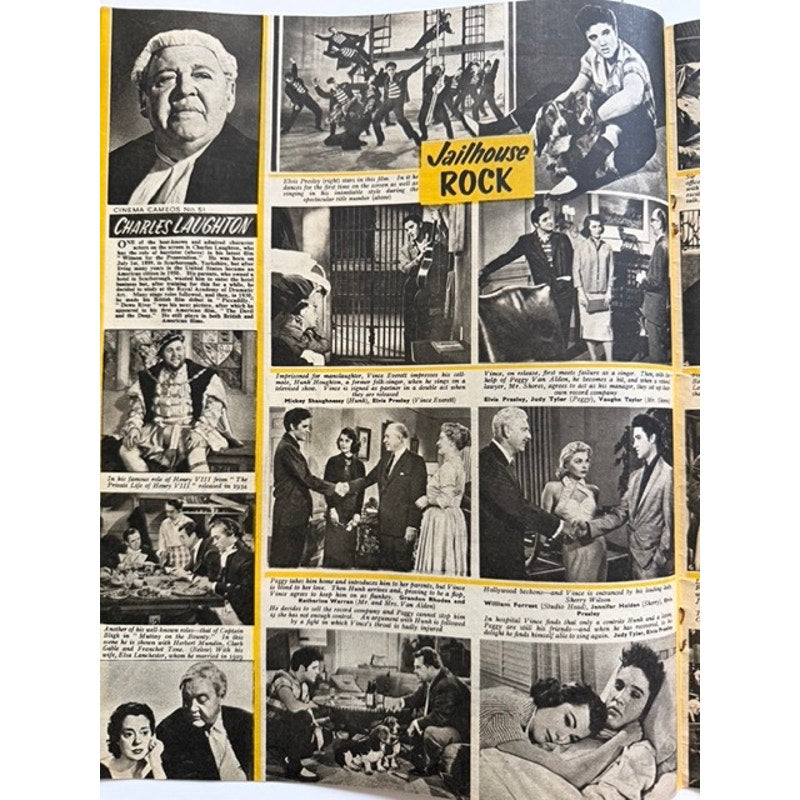 RARE London Picture Show 1958 Elvis Presley Magazine Jailhouse Rock, Judy Tyler, The King, Graceland, King Creole, Hound Dog