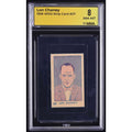 1926 W512 Lon Chaney Strip Card MBA 8 NM-MT Phantom of the Opera, Hunchback of Notre Dame, London After Midnight, The Unholy Three