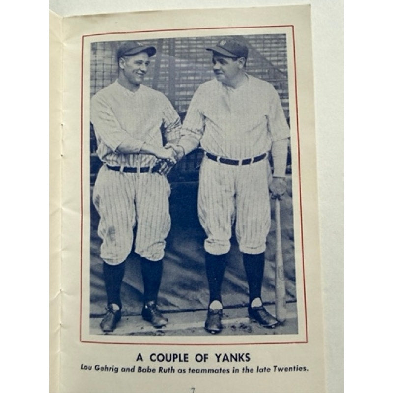 1960 Babe Ruth Magazine Booklet Rexall Hall of Fame Baseball Handbook New York Yankees, Bambino, Sultan of Swat, MLB