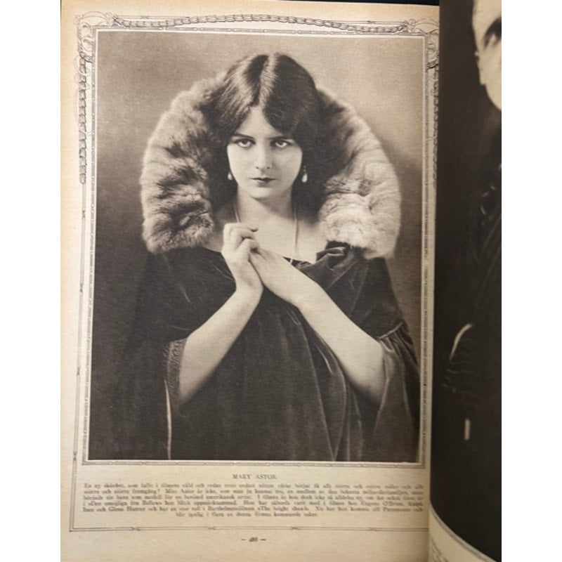 Rare 1923 Swedish Film Journalen Rudolph Valentino Magazine Fairbanks, Will Rogers, The Sheik, Blood and Sand, Cobra, The Eagle