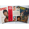 3 - 1951-53 Sport Magazines Mickey Mantle, Jackie Robinson, Ted Williams, Rocky Marciano, Basketball, Football, Chicago Bears, Baseball