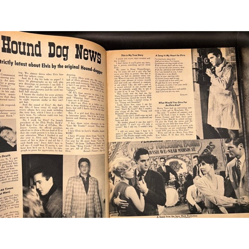 RARE 1961 Elvis Presley Magazine Movie Teen Illustrated Graceland, The King, TCB, Rockabilly, Jailhouse Rock, Hound Dog, Vintage Elvis