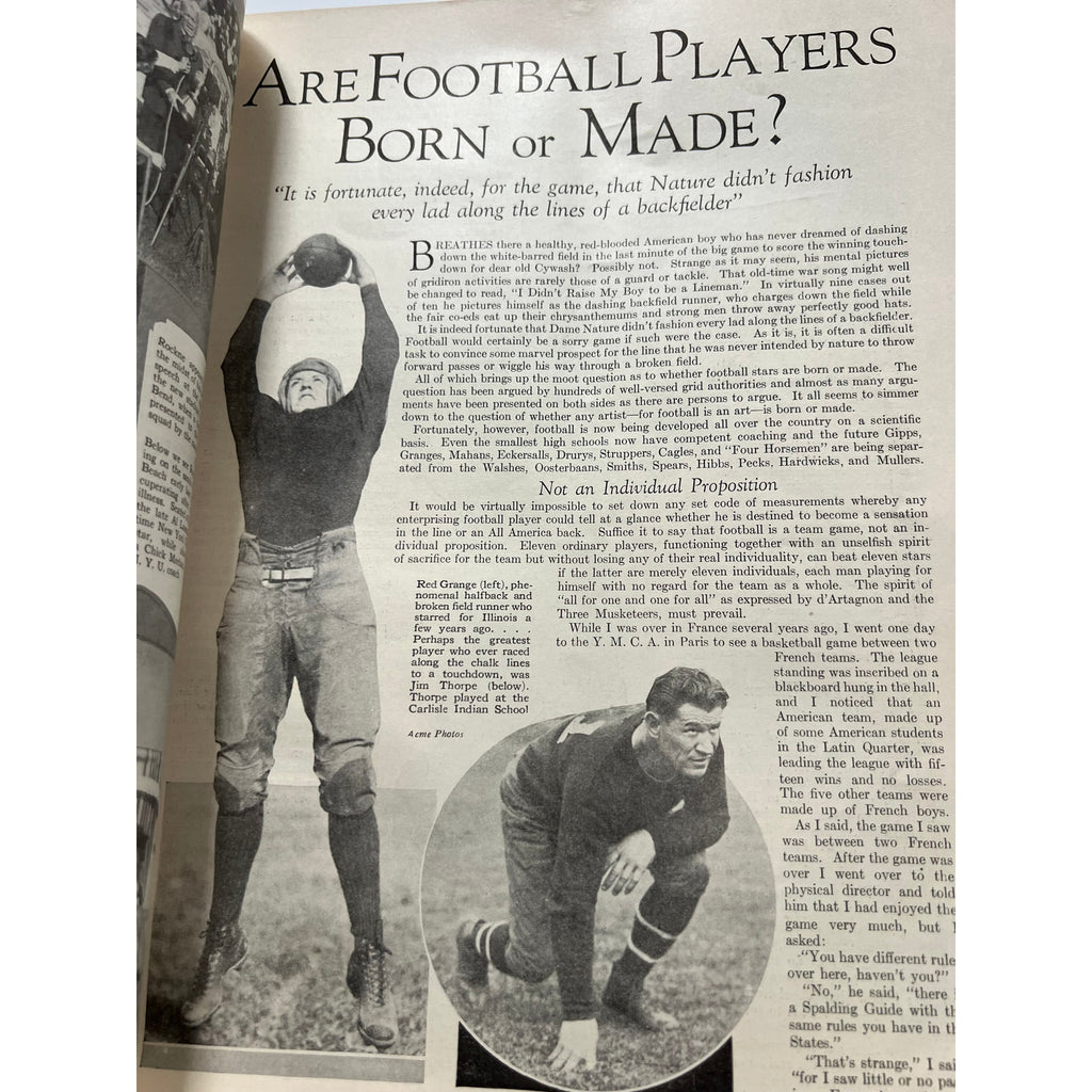 Original 1931 Knute Rockne on Football Magazine Notre Dame, Fighting Irish, College Football