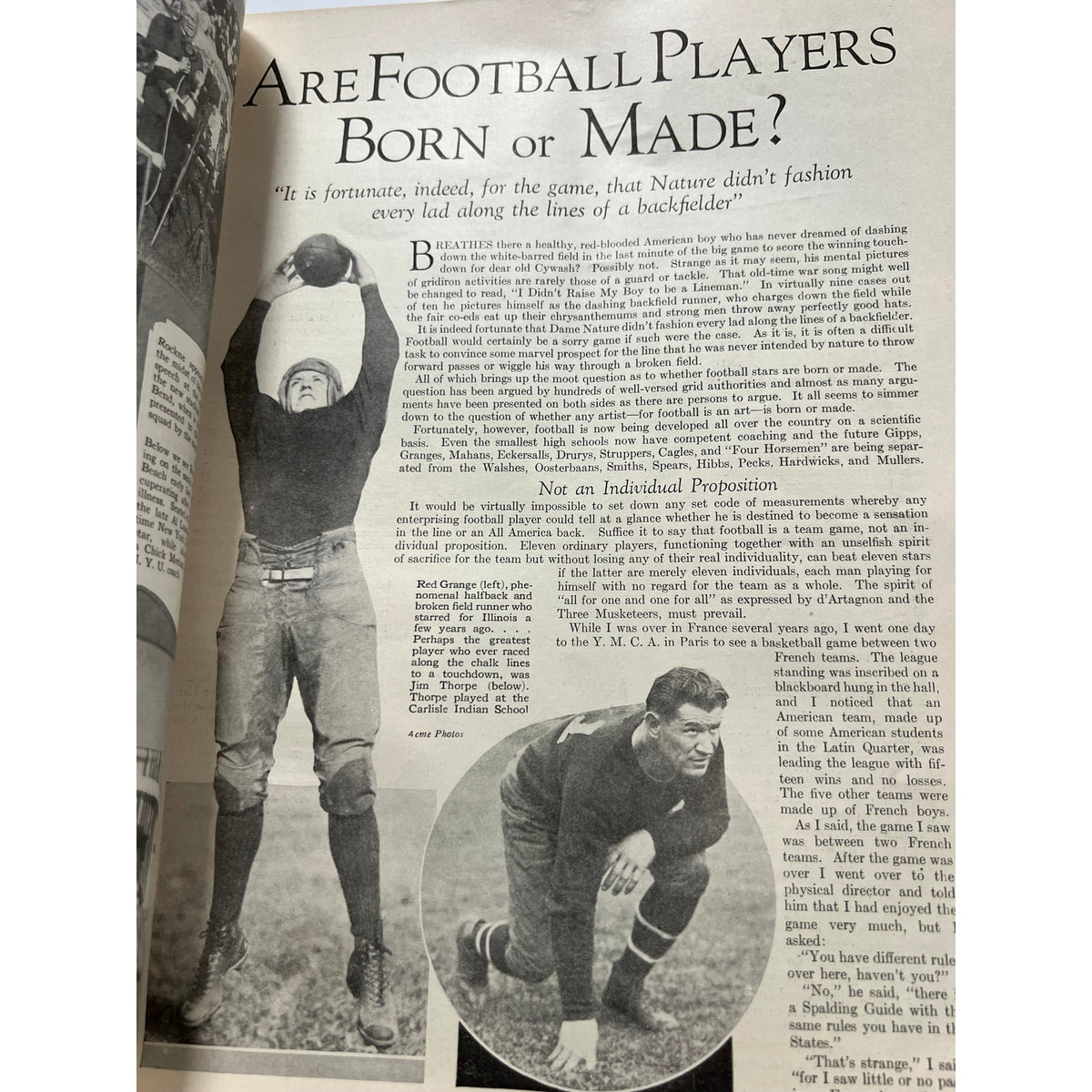 Original 1931 Knute Rockne on Football Magazine Notre Dame, Fighting Irish, College Football
