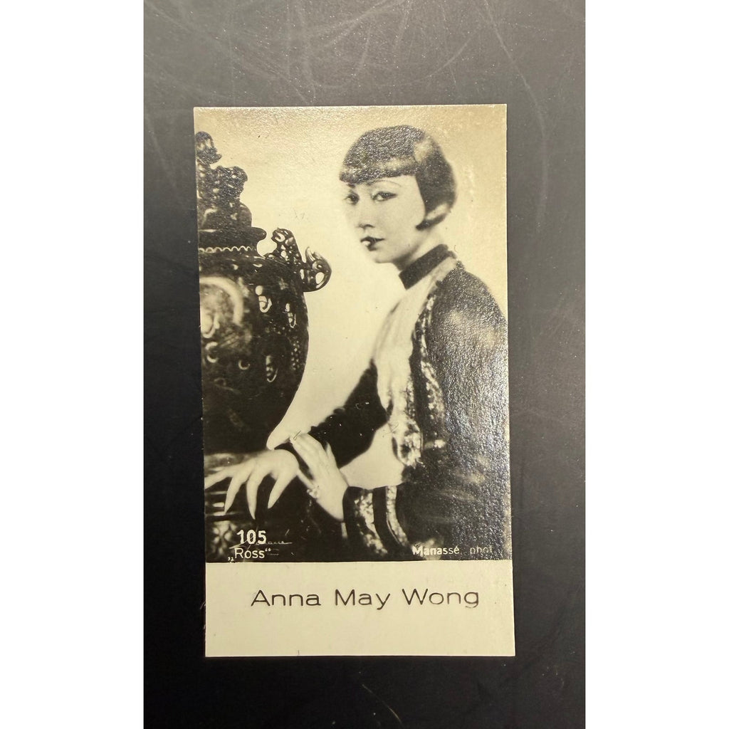 VERY RARE 1930s Bulgaria Stern Anna May Wong Card 105 Daughter of the Dragon, Piccadilly, Thief of Bagdad, Mayfair Mannequin Toll of the Sea
