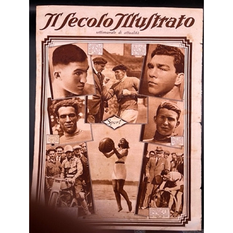 1929 Italian Charlie Chaplin Magazine Thelma Todd Max Schmeling Boxing, The Kid, Gold Rush, Limelight, Modern Times, City Lights