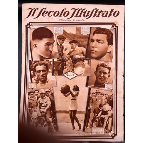 1929 Italian Charlie Chaplin Magazine Thelma Todd Max Schmeling Boxing, The Kid, Gold Rush, Limelight, Modern Times, City Lights