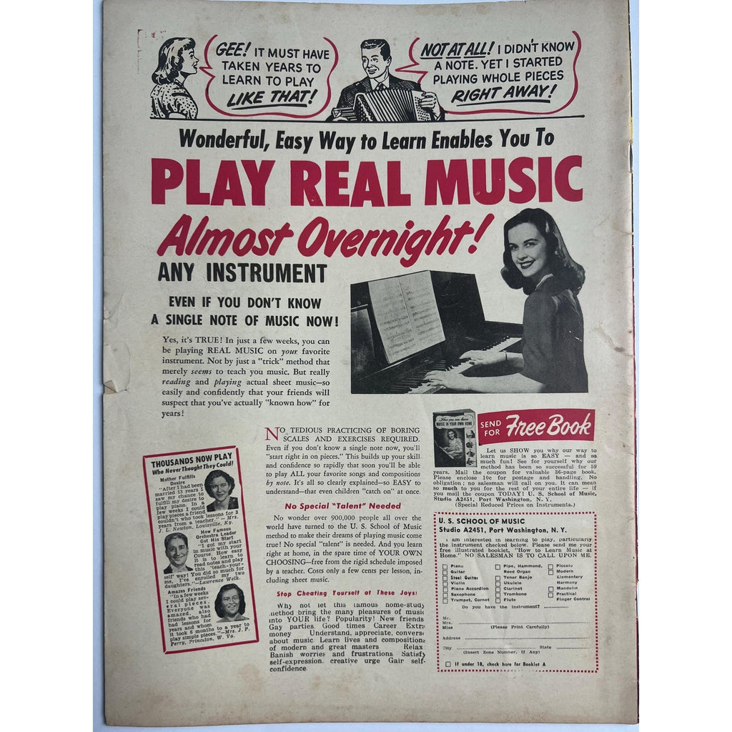 Rare, Original Feb 1957 Country Song Roundup Magazine with Elvis Presley Cover, TCB, The King, Rock n Roll, Graceland, Hound Dog, Rockabilly