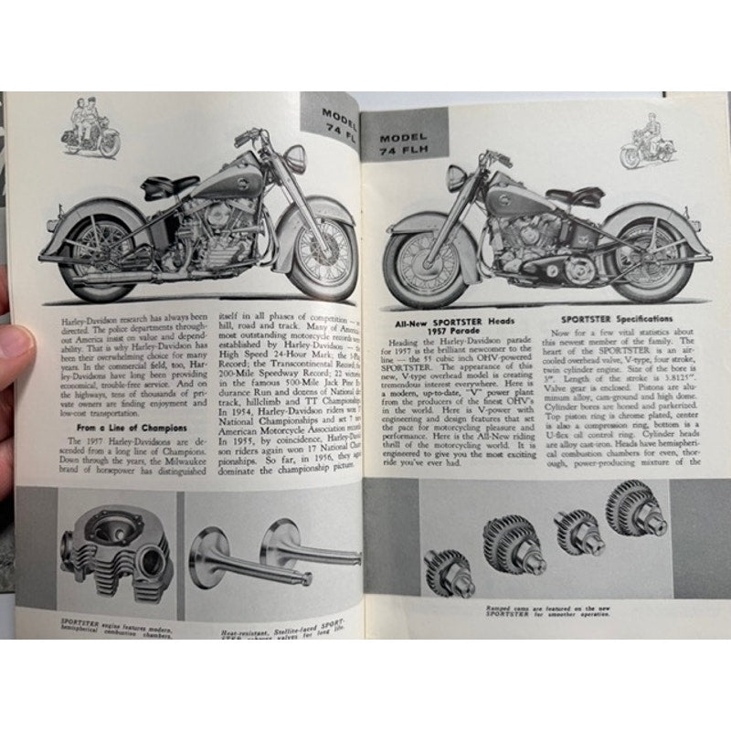 3 Rare 1956 The Enthusiast Motorcycle Magazines Aug-Oct Harley Davidson Cycles