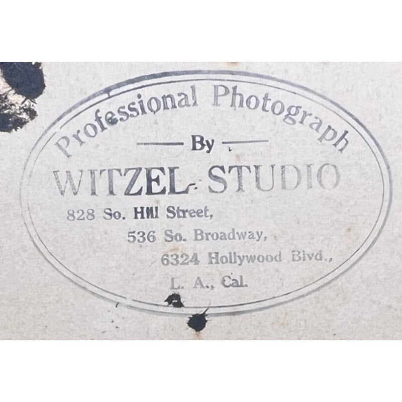 Rare 1920s Witzel Studio Harold Lloyd Photograph Thick Stock Fan Photo Hollywood, Safety Last, The Freshman