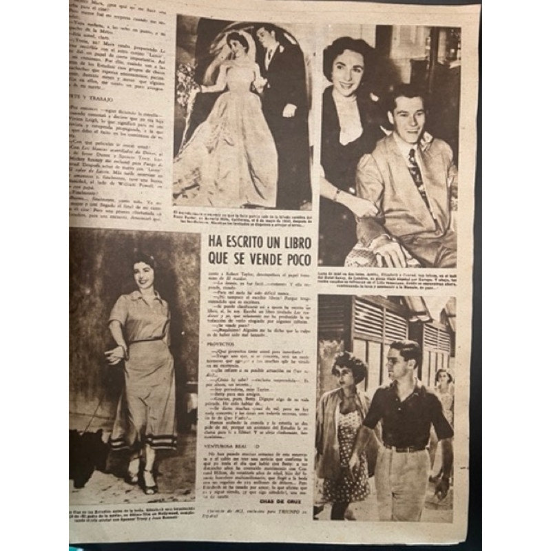 RARE 1950 Spanish Errol Flynn Magazine Triunfo Robin Hood Don Juan Prince Pauper
