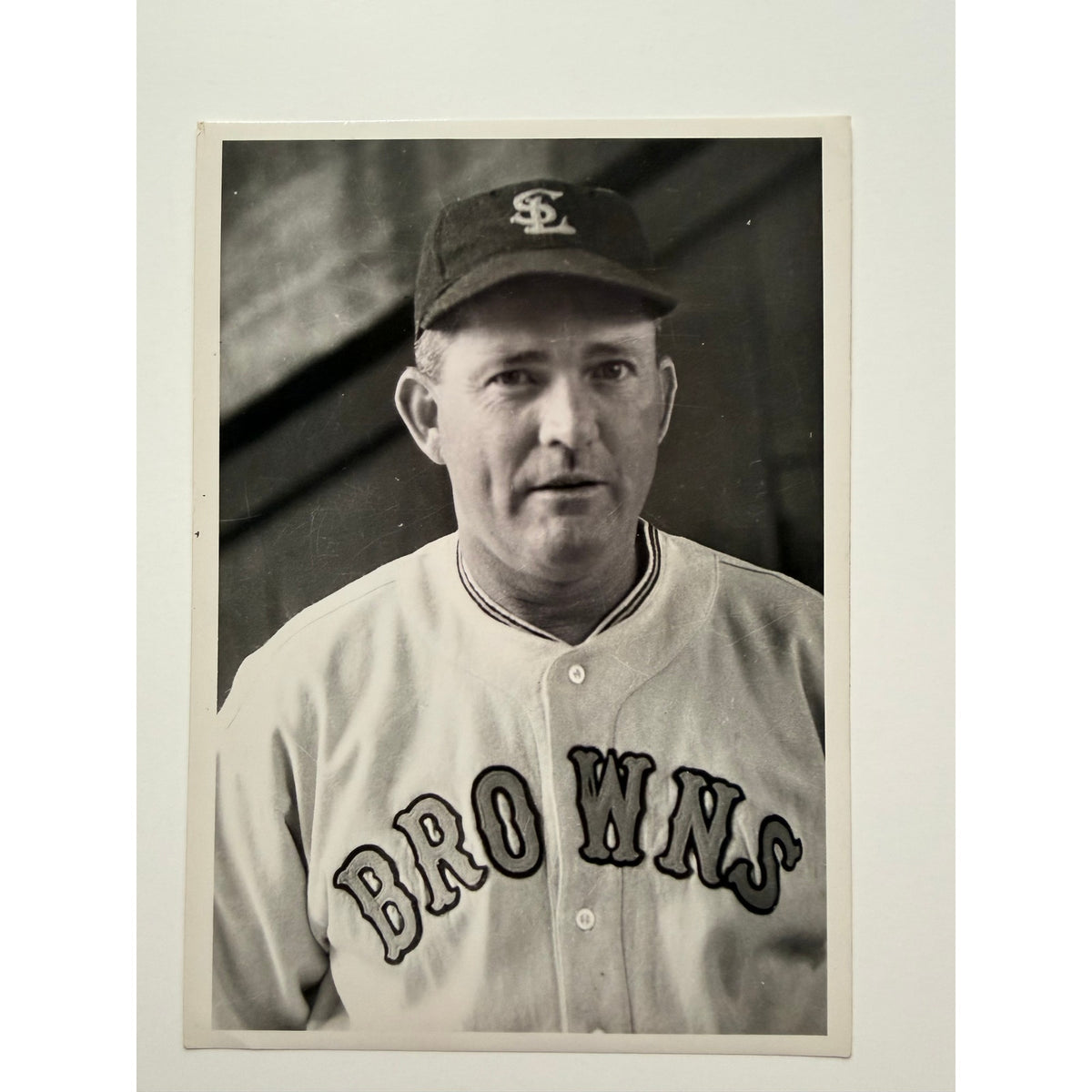 RARE 1950 Type I Photo of Rogers Hornsby St. Louis Browns HOF Cardinals Giants