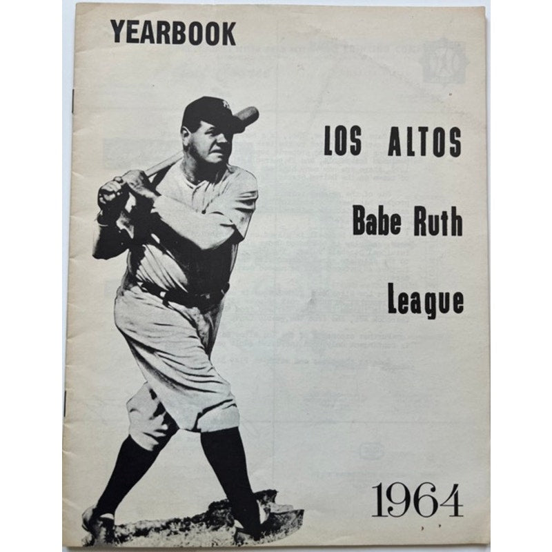 RARE 1964 Babe Ruth League Magazine Yearbook Los Altos Bambino Sultan of Swat, New York Yankees, Boston Red Sox, Brooklyn Dodgers