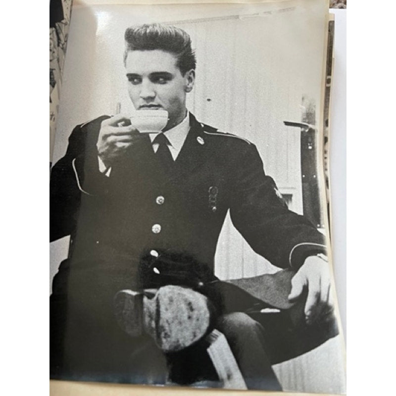 Original 1960's Elvis Presley Scrapbook US Army Post Germany Photos Magazines, Elvis is Back, Frank Sinatra, Surrender, Now or Never
