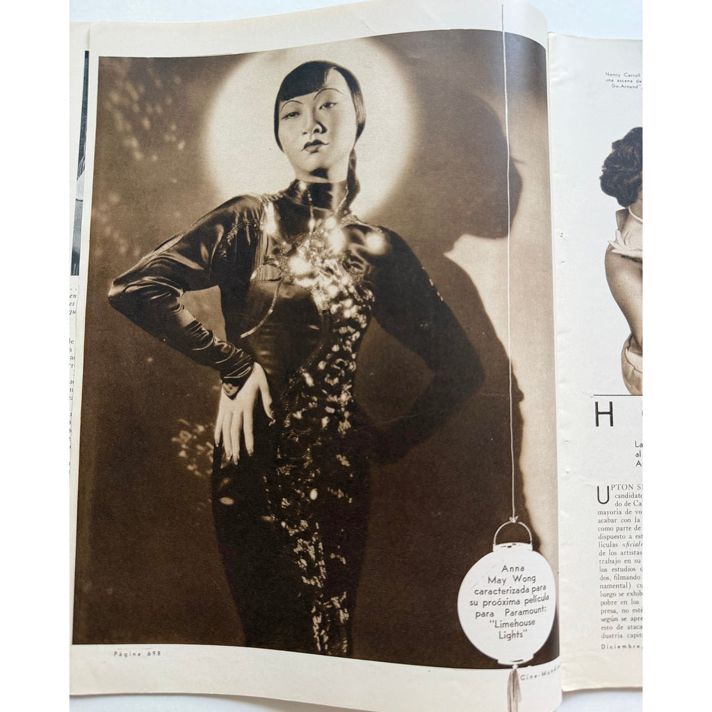 Gorgeous Spanish Cine-Mundial 1934 Mae West Magazine My Little Chickadee, Im No Angel, Go West Young Man, Belle of the Nineties Goin to Town