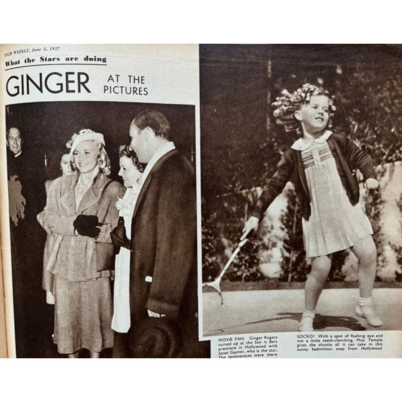 RARE UK 1937 Henry Fonda Movie Magazine Hollywood Grapes of Wrath, Only Live Once, 12 Angry Men, On Golden Pond, Jezebel
