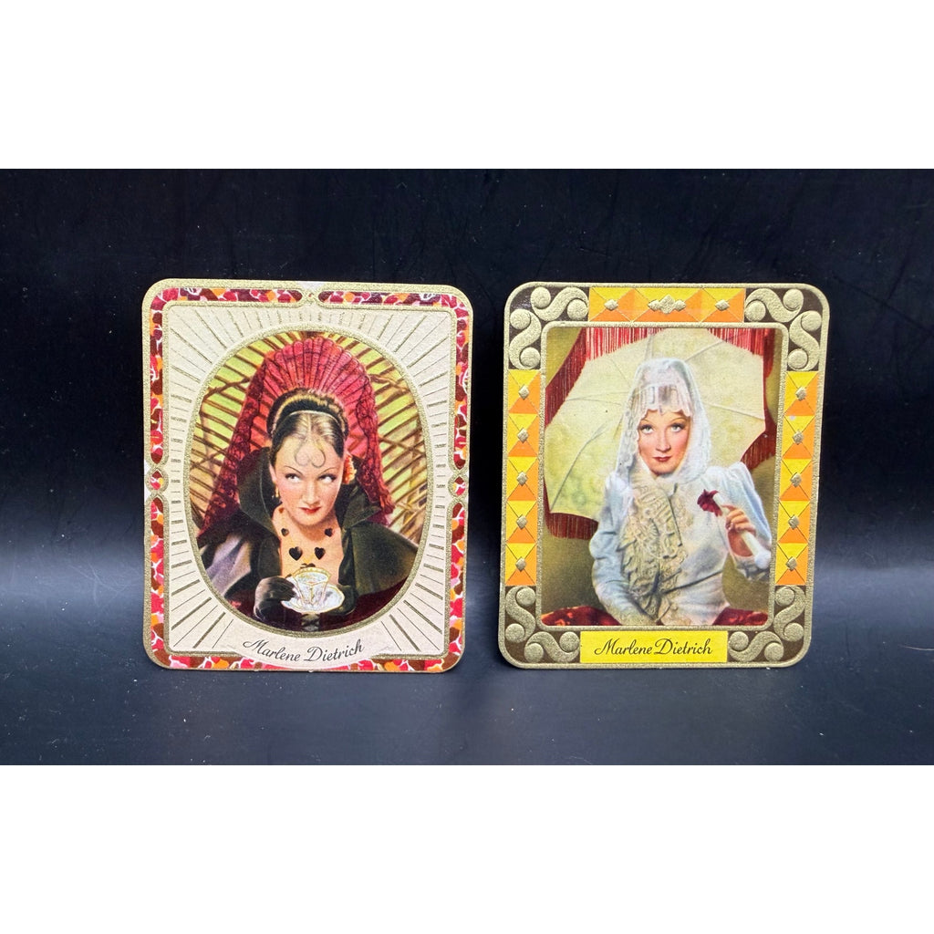 1930s Garbaty Marlene Dietrich Cards Schondeitsgalerie Blue Angel, Venus Blonde, Kismet, Garden of Allah, Shanghai Express, Morocco