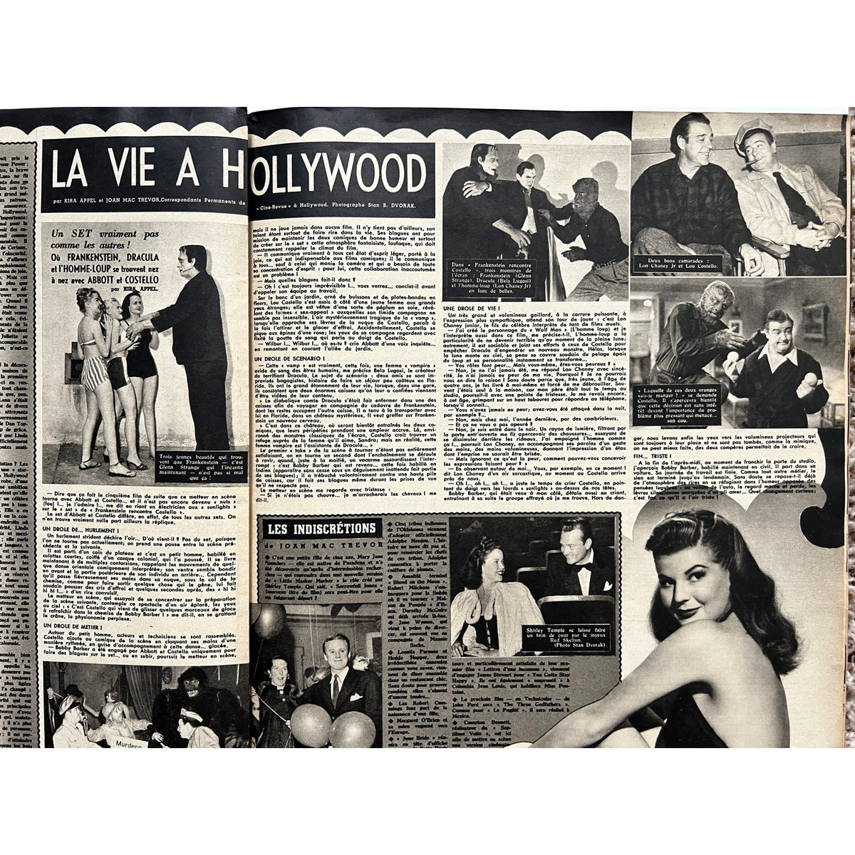 RARE French 1948 Elizabeth Taylor Magazine Cine Revue Cleopatra, National Velvet