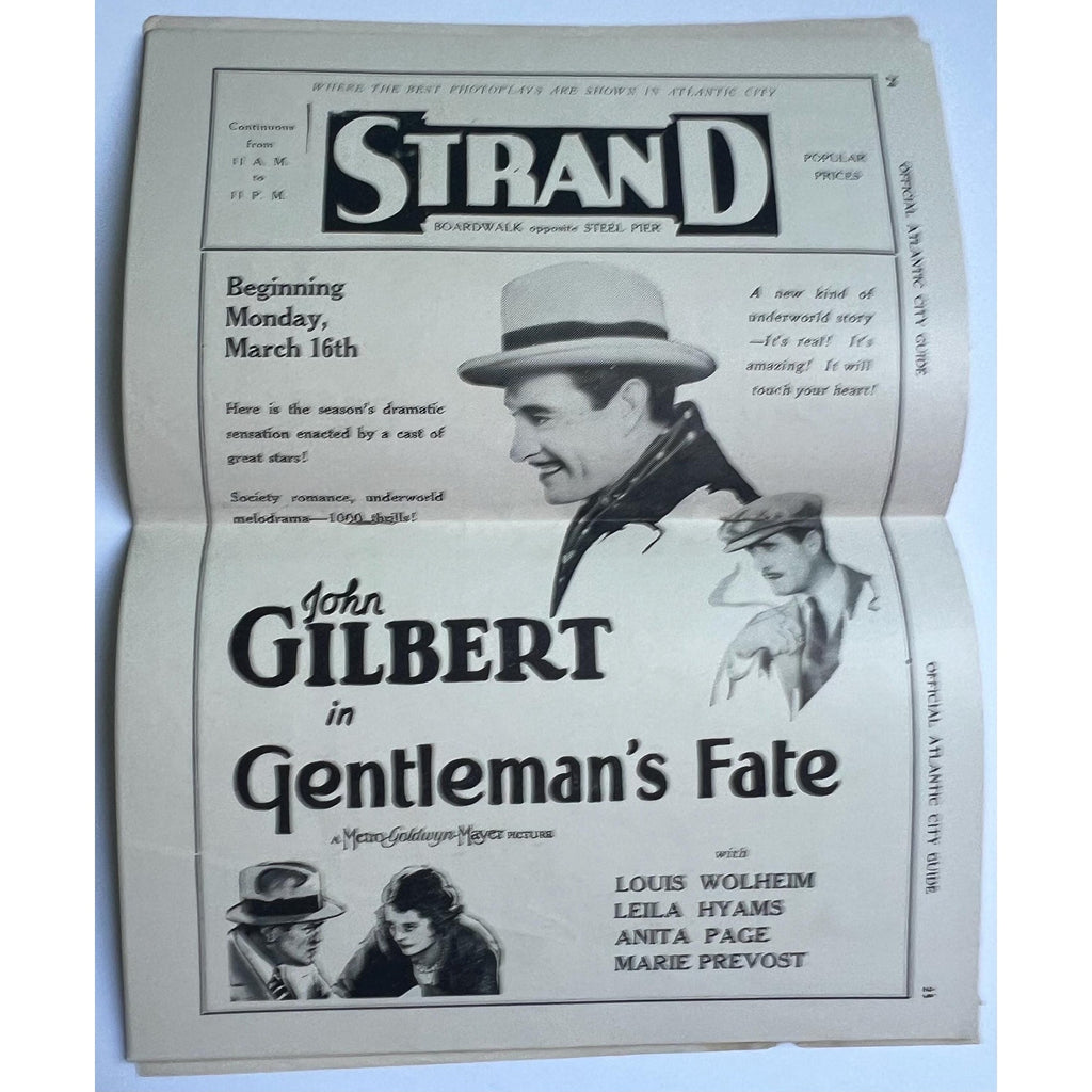 Original 1931 Atlantic City Souvenir Book Charlie Chaplin City Lights Charles Chaplin Little Tramp John Gilbert Barbara Stanwyck Clara Bow