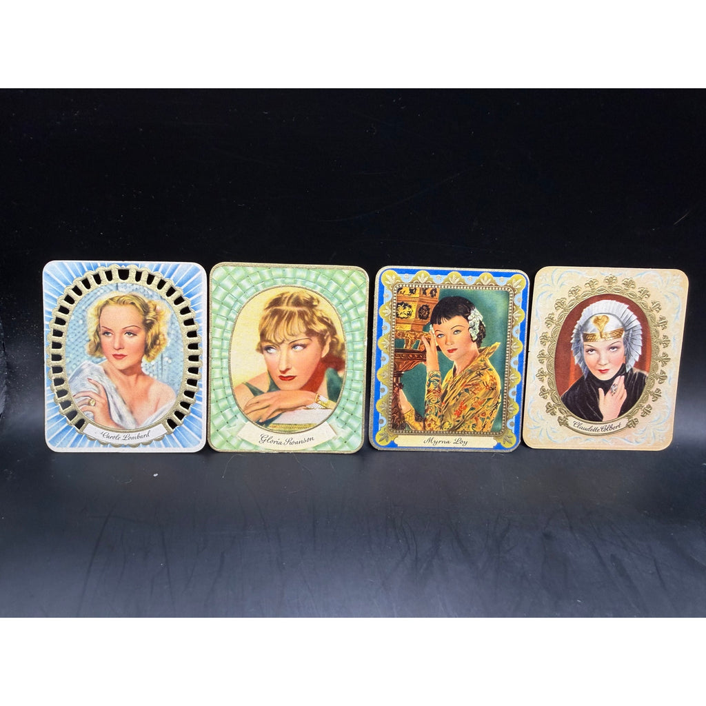 4 Garbaty Hollywood Legends Gloria Swanson, Claudette Colbert, Myrna Loy, Carole Lombard, Hollywood Actresses, Sultan, Verlag Ross