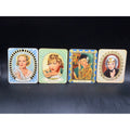 4 Garbaty Hollywood Legends Gloria Swanson, Claudette Colbert, Myrna Loy, Carole Lombard, Hollywood Actresses, Sultan, Verlag Ross