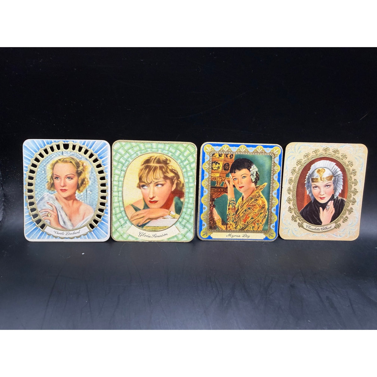 4 Garbaty Hollywood Legends Gloria Swanson, Claudette Colbert, Myrna Loy, Carole Lombard, Hollywood Actresses, Sultan, Verlag Ross
