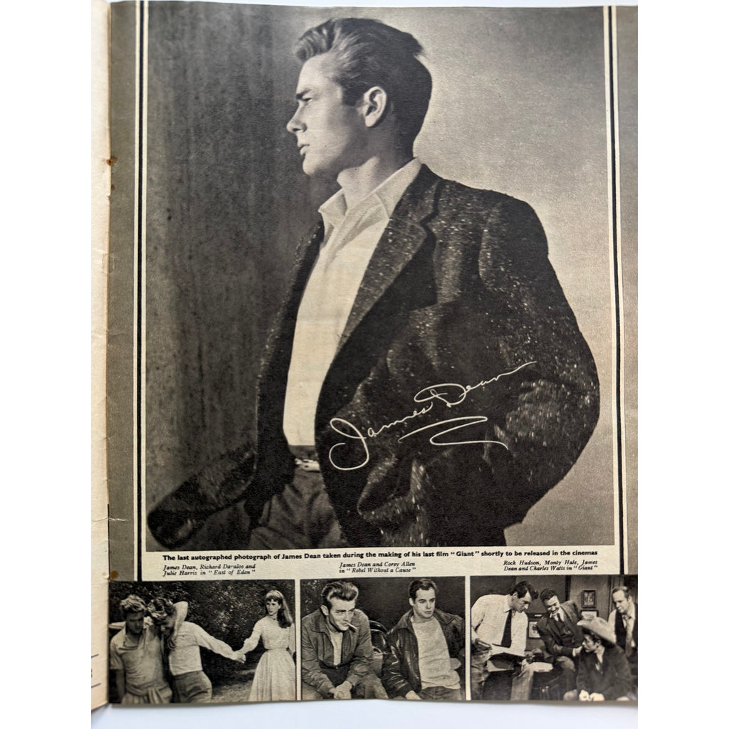 RARE 1957 UK Rock Hudson Elizabeth Taylor Magazine James Dean, Giant, Cleopatra, Pillow Talk, Cat on a Hot Tin Roof, Little Women