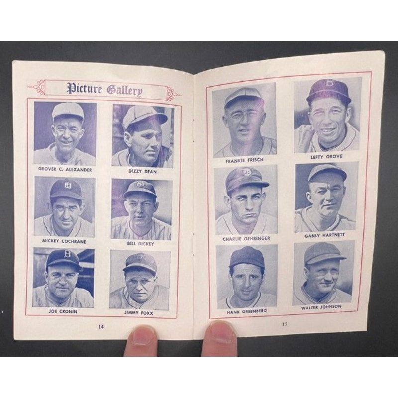 1960 Babe Ruth Magazine Booklet Rexall Hall of Fame Baseball Handbook Bambino, Sultan of Swat, The Babe, Ty Cobb, Lou Gehrig, Dimaggio
