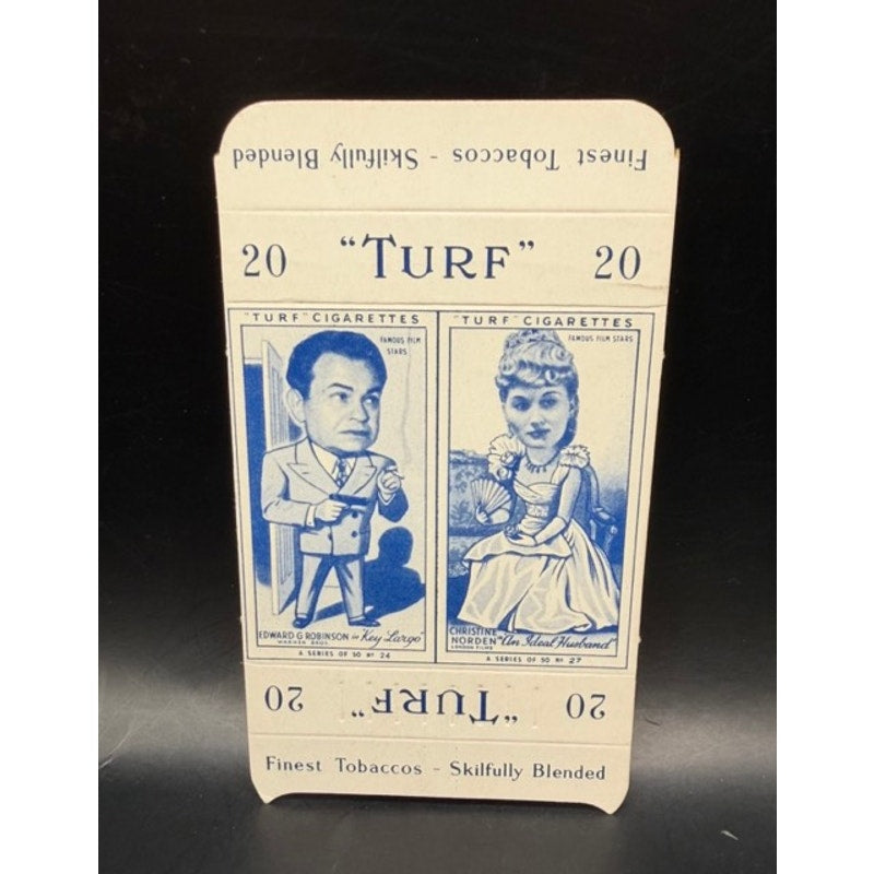 RARE Uncut Panel 1949 Turf Edward G Robinson, Christine Norden, Little Caesar, Ten Commandments, Double Indemnity, Five Star Final