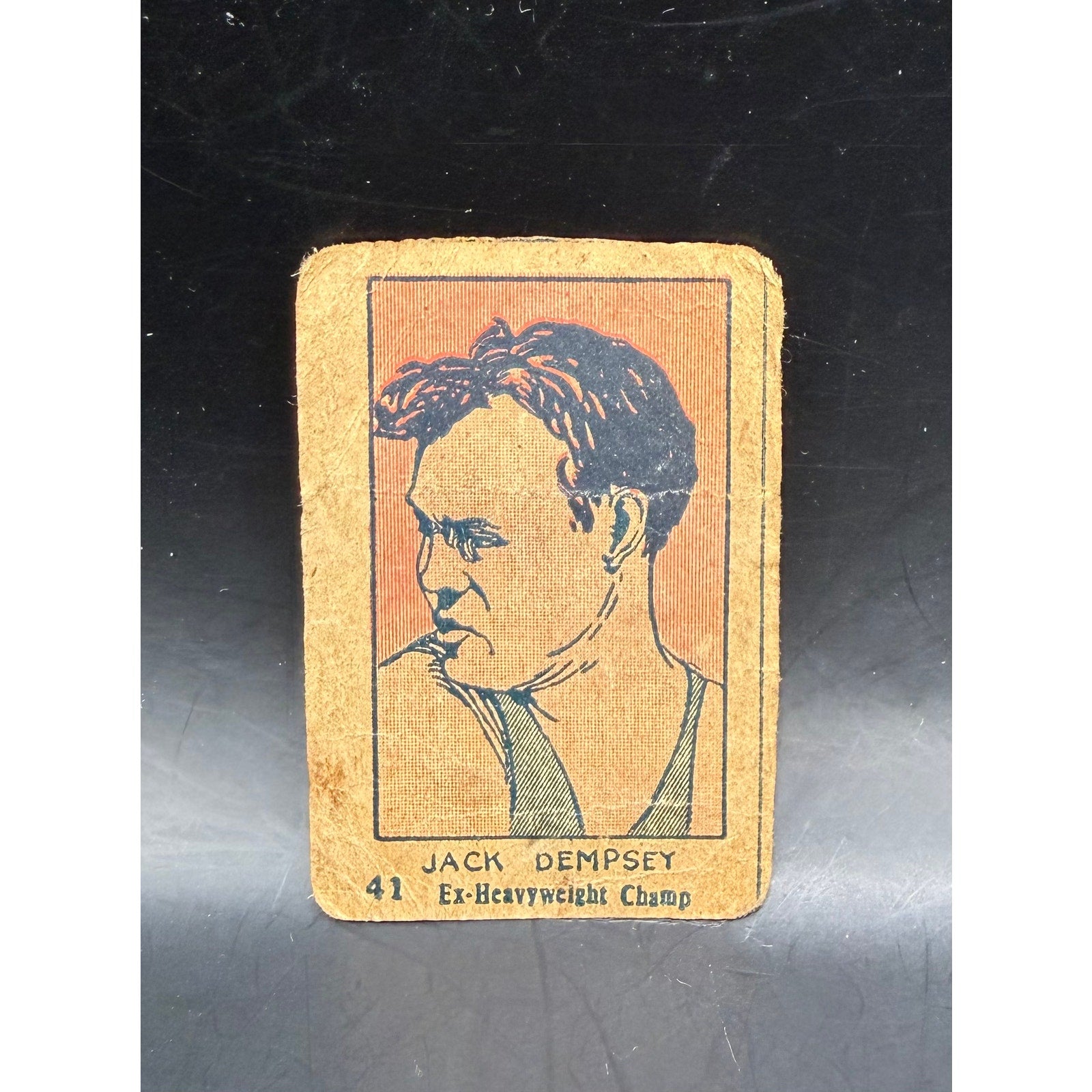 RARE 1926 W512 Jack Dempsey Tobacco Card 41 Boxing Ex Heavyweight Manassa Mauler