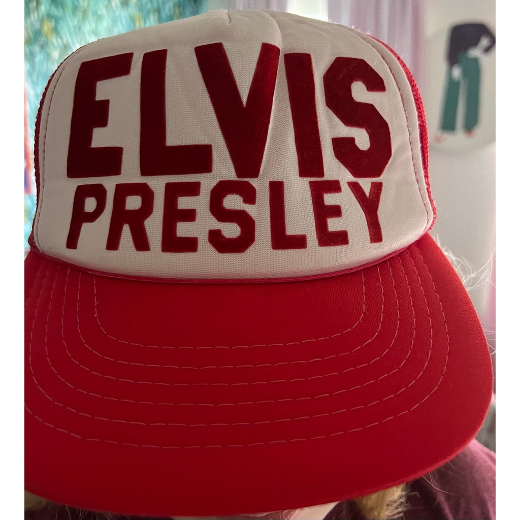 RARE 1960s 1970s Elvis Presley Hat Baseball Cap Snapback King Graceland TCB EP Rockabilly Jailhouse Rock