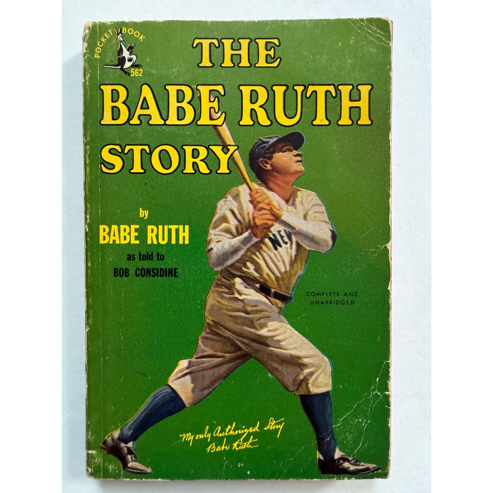 1948 The Babe Ruth Story Book Bob Considine Bambino Sultan of Swat New York Yankees, Boston Red Sox, Brooklyn Dodgers, Boston Braves
