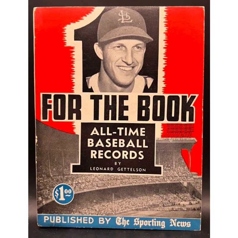 RARE 1949 For the Book Baseball Records Stan Musial Ted Williams, Sporting News, St. Louis Cardinals, Boston Red Sox, MLB