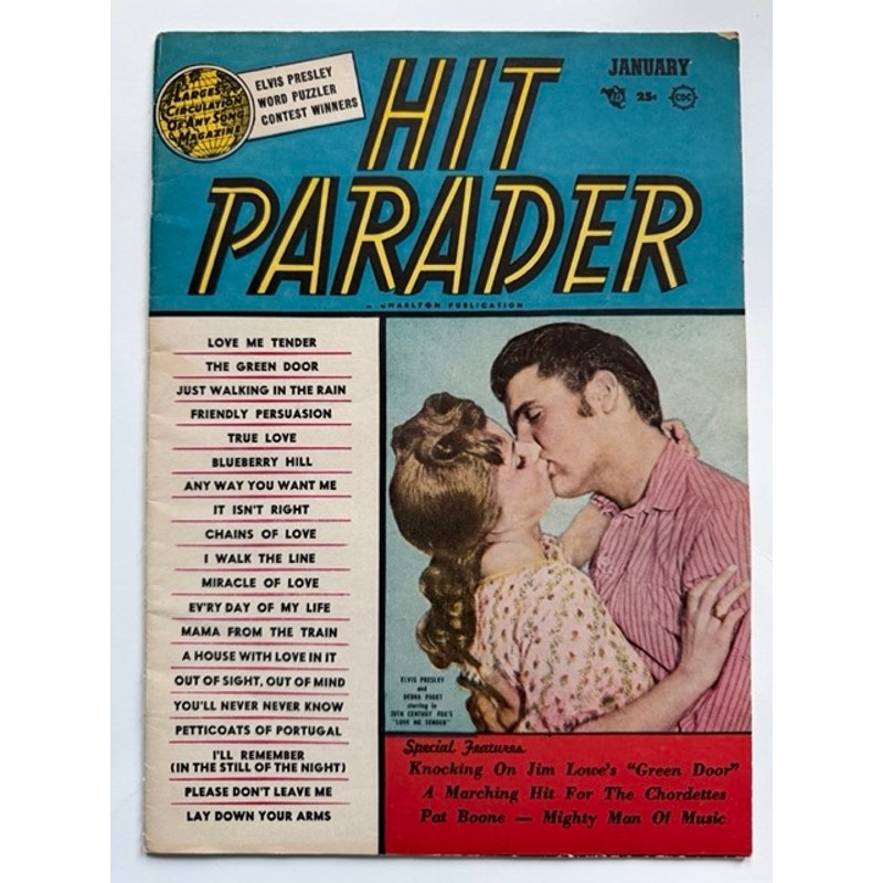 Scarce 1957 Elvis Presley Magazine Love Me Tender, Johnny Cash, Debra Paget TCB, Graceland, Jailhouse Rock, King Creole, Rockabilly
