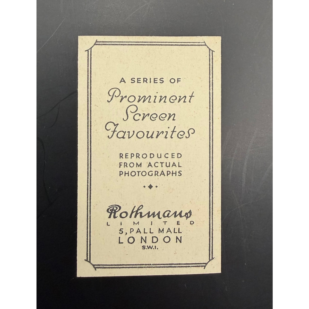 Rare 1930s UK Rothmans Anna May Wong Tobacco Cards Shanghai Express, Piccadilly, Mayfair Mannequin, Thief of Bagdad, Toll of the Sea