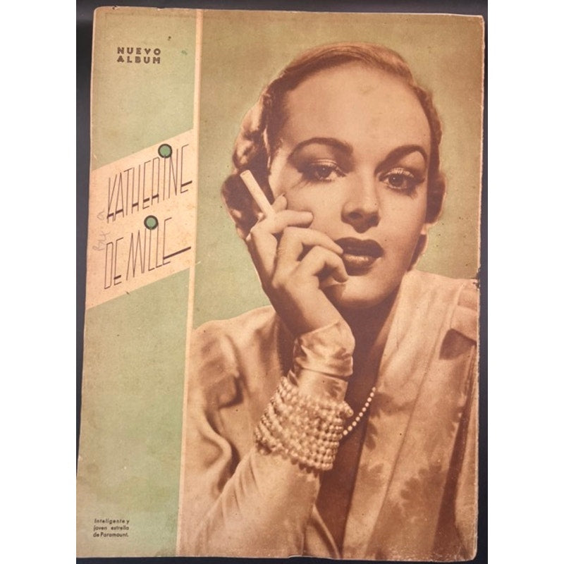 RARE Spanish 1936 Clark Gable Jean Harlow Movie Magazine, Film Selectos, Wife vs. Secretary, Dinner at Eight, Saratoga