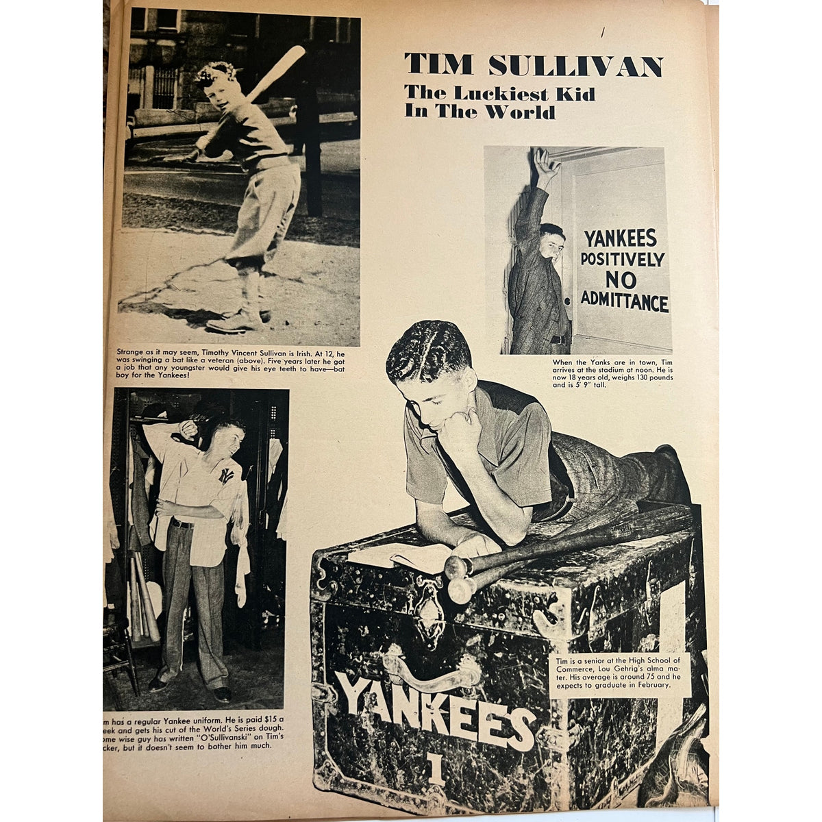 RARE 1937 Pic Jack Dempsey Magazine Manassa Mauler Champ Hollywood Sport Boxing, New York Yankees, Joe DiMaggio