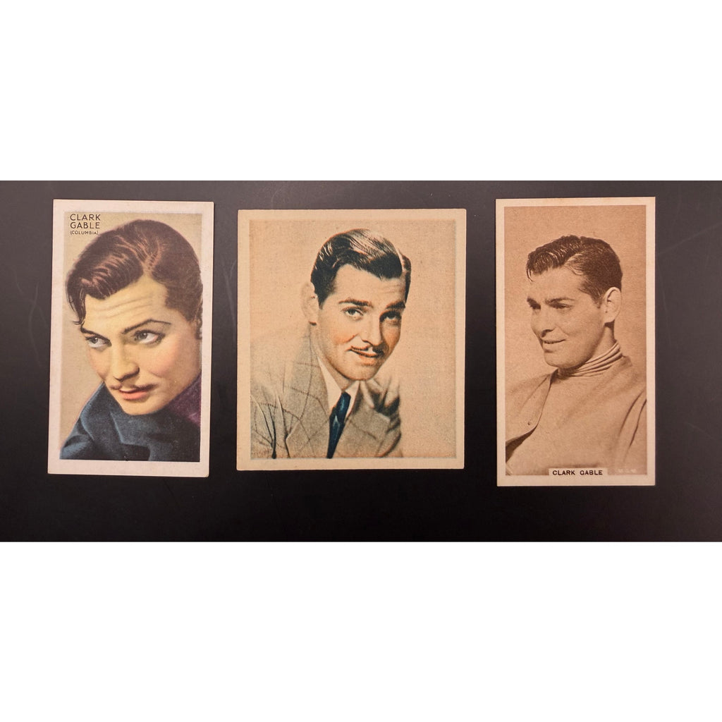 RARE 1930s Clark Gable Tobacco Cards Gone with the Wind, Misfits, Saratoga, Red Dust, It Happened One Night, Hold Your Man, Night Nurse