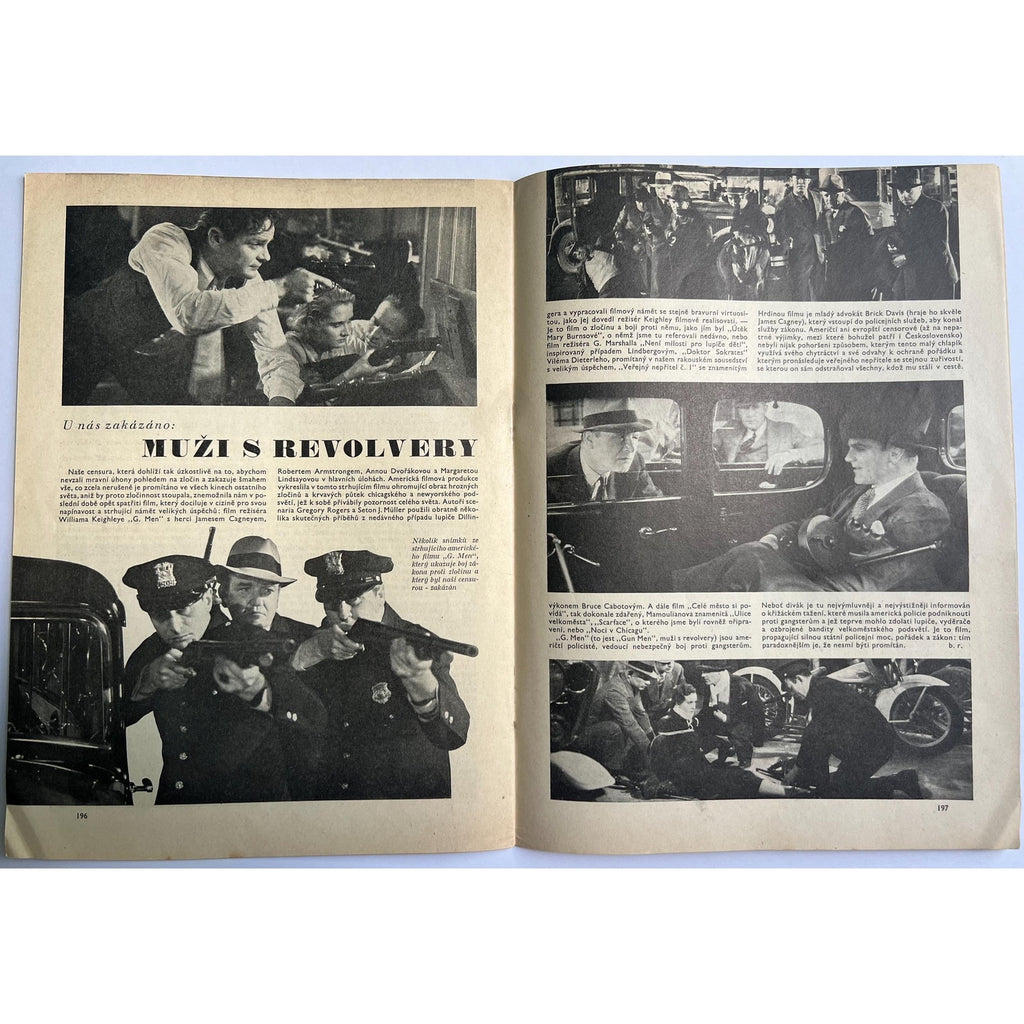 Original Rare 1936 Czech KinoRevue Charlie Chaplin Magazine Paulette Goddard City Lights Charles Chaplin Little Tramp The Kid, Gold Rush