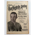RARE 1926 Artist Copy Rudolph Valentino Sheet Music Son of the Sheik, That Night in Araby, The Sheik, Blood and Sand, Sainted Devil, Cobra