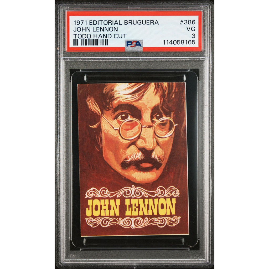 RARE 1971 Editorial Bruguera John Lennon PSA 3 TODO Hand Cut, The Beatles One Higher, only 8 Graded, Imagine