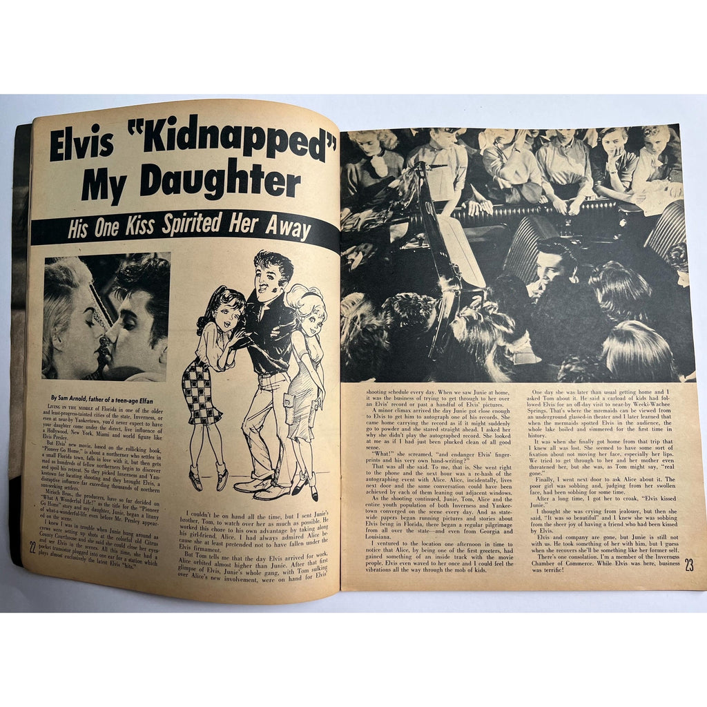 Original 1961 Movie Teen Illustrated Elvis Magazine, Elvis Presley, King of Rock n Roll, Graceland, Hound Dog, TCB, EP, Jailhouse Rock