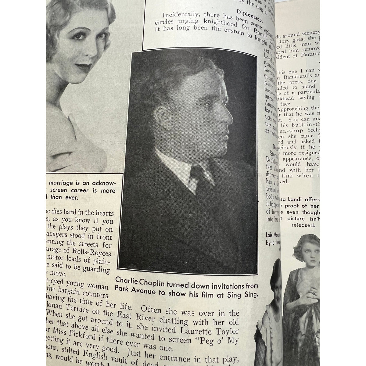 RARE 1931 Jean Harlow Magazine Picture Play, Platinum Blonde, Dinner at Eight, Hollywood, Saratoga, Red Dust, Red Headed Woman, Public Enemy